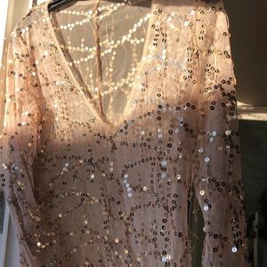 Gold sequins dress